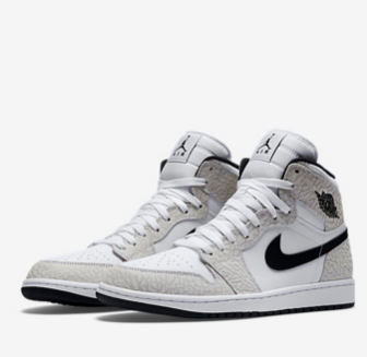 2017 Air Jordan 1 High White Elephant Shoes